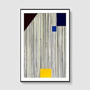 SIGNFORD Framed Canvas Home Artwork Decoration Lines Art...