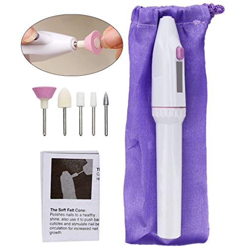 B bangcool Electric Manicure Set Professional Electric Nail Drill Kit for Acrylics Gel Nails Pedicure Acrylic Nail File Machine Salon Nail Drill Set for Home Salon Use Nail Buffer Polisher