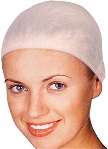 White Wig Cap 24 pack