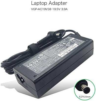 VGP-AC19V38 19.5V 3.9A 6.0 * 4.4mm 76W AC Adapter Charger for Sony Vaio PCG-FR PCG-GRS PCG-GRX Series VGP-AC19V37