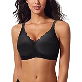 Wireless Jelly Bra for Women No Underwire Seamless Full Coverage Push Up Support Bralette Comfortable Scalloped Everyday Bra