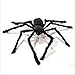 JCare 49 Inch 125CM Large Size Black Realistic Fake Plush Spider Puppet Prank Jokes Toy Made Of Wire And Plush Halloween Props Spider Funny Toy For Party Or Bar KTV Halloween Decoration
