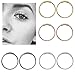 YHmall Fake Nose Ring Hoop for Women Stainless Steel Rings Lip Ear Ring-8mm