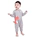Teeker Baby Jumpsuit Cotton Onesies Baby Romper Long Sleeve Bodysuit Infant Outfit