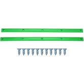 Chiffonade 2Pcs Skateboard Rib Bones Rails 36.5x1.7cm Flexible ABS Guardrails with Mounting Screws Skateboard Edge Protector Accessories for Longboard Skateboard​