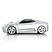 CHUYI Car Shaped 2.4GHz Wireless Mouse 1600DPI Optical Office Mice with USB Receiver for PC Computer Laptop Gift (Silver)