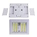 Dual Cob LED Night Light With Switch - ULTRA BRIGHT - New LED Technology - Super Bright LED Lights - Project Light - Night Light - 400 Lumens (White 4 Pack)