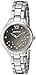 Armitron Women's 75/5440GYSV Swarovski Crystal Accented Silver-Tone Bracelet Watch