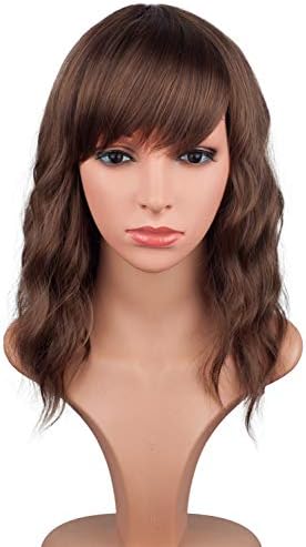 Stylish Ombre Blonde Short Wavy Bob Wigs For Black Women Synthetic Curly Hair Wigs (Ombre Blonde)