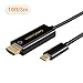 CableCreation USB C to HDMI Cable 10FT Male to Male, Thunderbolt 3/4 Compatible for Home Office, 4K@30Hz for Galaxy S24/S24 Ultra/S24+/MacBook Pro/Air/M1，iPad Pro - Black