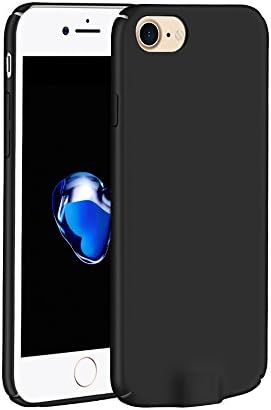 Wireless Charging Receiver Case with Additional Lightening Port for iPhone 7/6s/6, Ultra-Thin Protective Back Cover with Qi Receiver Inside -Black