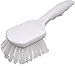 SPARTA 4054200 Nylon Dish Scrub Brush, Utility Brush, Cleaning Brush With Hanging Hole For Kitchen, Restaurant, Home , 8 Inches, White