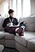 Pudus Lumberjack Red Cozy Winter Slipper Socks for Women and Men with Non-Slip Grippers and Faux Fur Sherpa Fleece - Adult Regular Fuzzy Socks