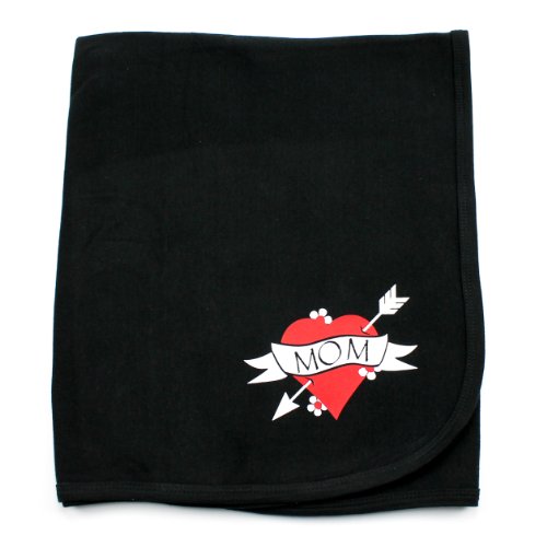Crazy Baby Clothing Mom Tattoo Baby Receiving Blanket