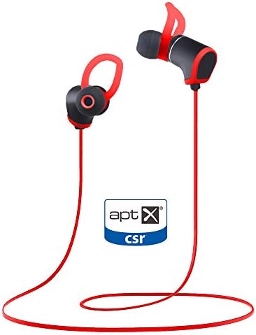 Bass Evolution Senz Sports Bluetooth Wireless Earphone with Qualcomm apt-X (Sporty Red)