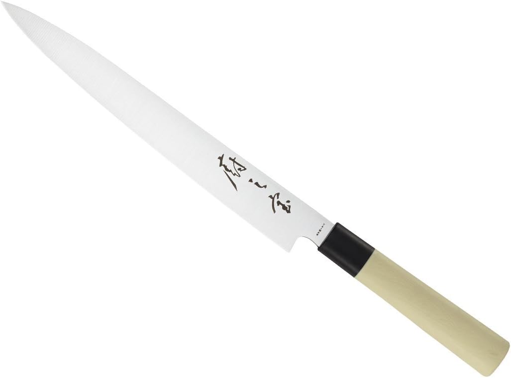 Mercer Culinary Asian Collection Knives 10-inch Yanagi Sashimi Knife NSF Handle, Wooden, 24 cm