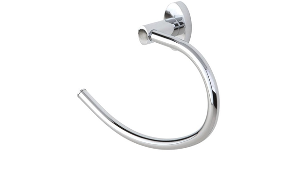 Haceka Happy Toallero Aro Media Luna, Metal, Gris, 6.5x29 ...