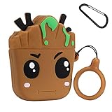 Mulafnxal Compatible with Airpods 1&2 Case,Silicone 3D Cute Fun Cartoon Character Airpod Cover,Kawaii Plant Animal Funny Fashion Design Skin,Shockproof Cases for Teens Girls Boys Air pods (Tree Baby)