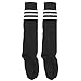 Fasoar Unisex Knee High Stripe Football Sports Tube Socks 2 Pack,6 Pack,10 Pack