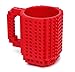 La Tartelette Build-On Brick Coffee Mug (Red) - 12 oz