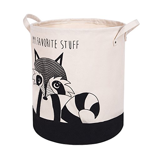 XDeer 100% Cotton Canvas Storage Basket, Drawstring Cloth dustproof Design, Home Locker, Baby Toy Storage Box, Living Room Locker - Thumbnail 7