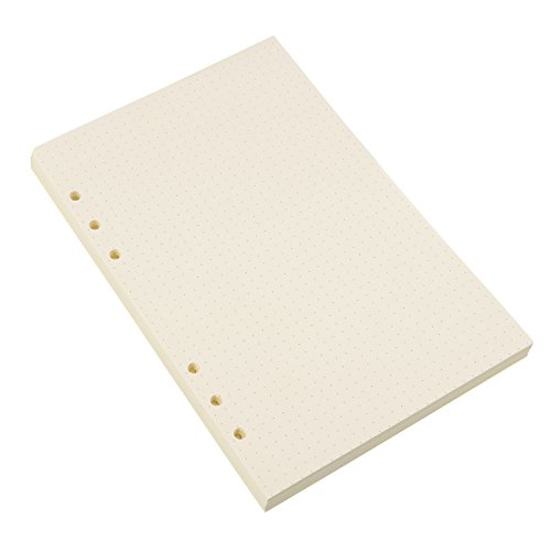 Hestya A5 6-Ring Binder Planner Refill Paper for Journals Notebooks Diaries Inserts, 8.35 by 5.59 Inches (200)