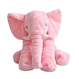MorisMos Elephant Stuffed Animal Toy Plush Gifts Toy for Kids Gift 24 inch (60x45x25cm) (Pink)