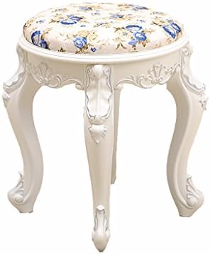 AIDELAI Stool chair Fashion Dressing Table Stool Korean Creative Shoes Stool Pastoral Living Room Simple Nordic Sofa Stool Saddle Seat (Color : A)