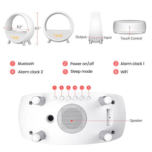 Dekala 【Upgraded】 Arches Gradual Sunrise Alarm Clock with Wireless