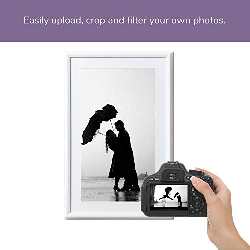 Meural Canvas Smart Digital Frame Leonora White 27 inch HD Display with WiFi Powered by