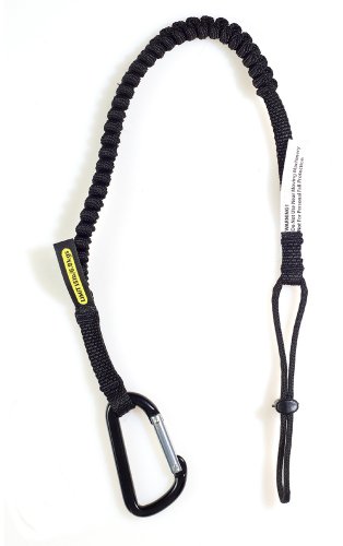 Gear Keeper TL1-3008-10 1/2" Economy Tool Tether/Lanyard with Aluminum Carabiner with Fixed Lanyard, 27" - 43" Length (Pack of 10) - Thumbnail 2