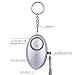 Trippix Personal Alarms for Women, 130DB Emergency Self-Defense Security Alarm Keychain with LED Light for Women Kids and Elders Batteries Included (Silver)