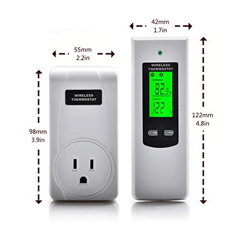Hycency Wireless Programmable Thermostat Plug, Automatic Heating