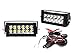 iJDMTOY Rear Bumper Mount Searchlight Reverse LED Light Bars Compatible With 11-up Ford F250 F350 F450 Super Duty, (2) 36W High Power LED Lightbars, Bumper Frame Mount Brackets & On-Off Switch Wiringthumb 1