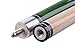 AB Earth 2-Piece Green Pool Cue/Pool Stick Ergonomic Design Hardwood Canadian Maple Billiard Cue, 57 Inch,18-21 Ounces,13mm Hard Tip, C1