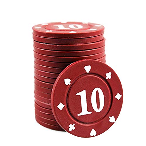 cobud 100PCS Poker Chips Transparent Plastic Boxed Chips Cards Game Accessories - Thumbnail 4