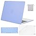 MOSISO Plastic Hard Case & Keyboard Cover & Screen Protector & Storage Bag Compatible with 2019 MacBook Pro 13 Inch, Pure Blue