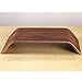 Samdi Monitor Stand Desktop Computer Heighen Universal Wooden Stand Dock Holder Display Bracket for iMac PC Notebook Laptop (Walnut Color)