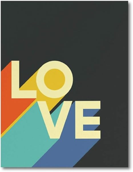 Amazon プリントファンキーなレトロウォールアートキャンバスペインティングカラーブロックレトロレターポップアートポスターモダンウォール家の装飾11 8インチx 17 7インチ 30 X 45 Cm フレームレス ウォールステッカー オンライン通販