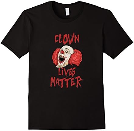 Men's Clown Lives Matter - Funny Scary Clown Hunting Tshirt 2XL Black