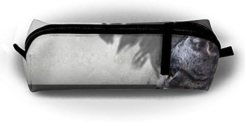 LLBAGPE Fashion Cat Shadow Pencil Case School Multi-function Bag Cosmetic Stationery Pouch Organizer Sewing Kit Accessory Case For Student Boys Gifts