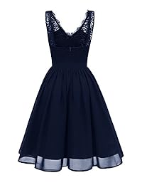 Evoland para mujer encaje de flores gasa de Fiesta de Noche Vestido de fiesta