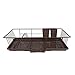 Home Basics 3 Piece Vinyl Coated Steel Dish Drainer with Drip Tray, Brown