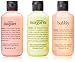 Philosophy Congrats! By Philosophy for Women - 3 Pc Set 3 X 6oz Shampoo, Shower Gel & Bubble Bath - Senorita Margarita, Melon Daiquiri, Bubbly, 3count