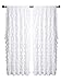 spring Home Watterfall Ruffled White Fabric Window Curtain (60