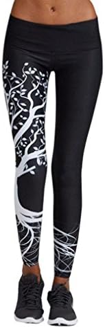 Yoga Pants, CieKen 2018 Women's Yoga Pants Power Flex Tummy Control Capris Gym Workout Running Leggings