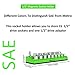Olsa Tools Magnetic Socket Organizer | 1/2-inch Drive | SAE | Green | Holds 16 Sockets | Professional Quality Tools Organizer