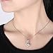 Caperci Sterling Silver Diamond Accent Twist Flame Pendant Necklace - Best Jewelry Gift for Women & Girls