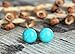 Turquoise Howlite Earrings Surgical Steel Studs 10mm Stud Earrings for Women