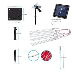 VMANOO LED Outdoor Lights 8 Tube Meteor Shower Rain